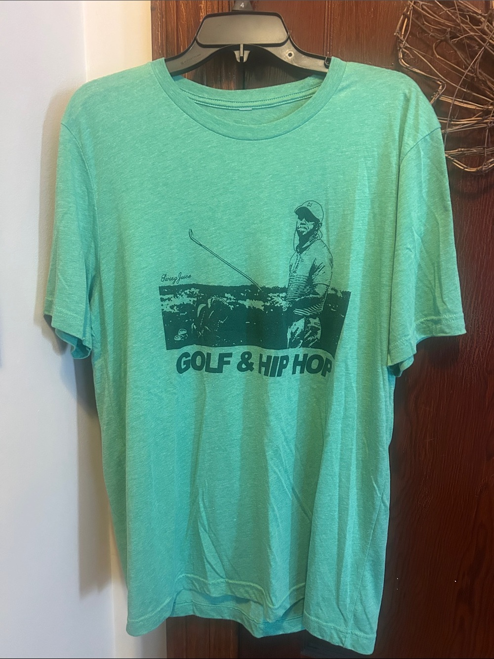 Golf & Hip Hop Men's Graphic T-Shirt - Seafoam Green
